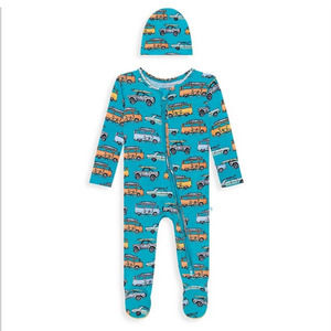 Posh Peanut Baby Boy's Marino Long-Sleeve One-Piece & Beanie Set 0-3 months